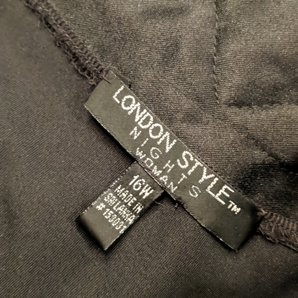 LONDON STYLE NIGHTS women's black dress - Picture 4 of 13